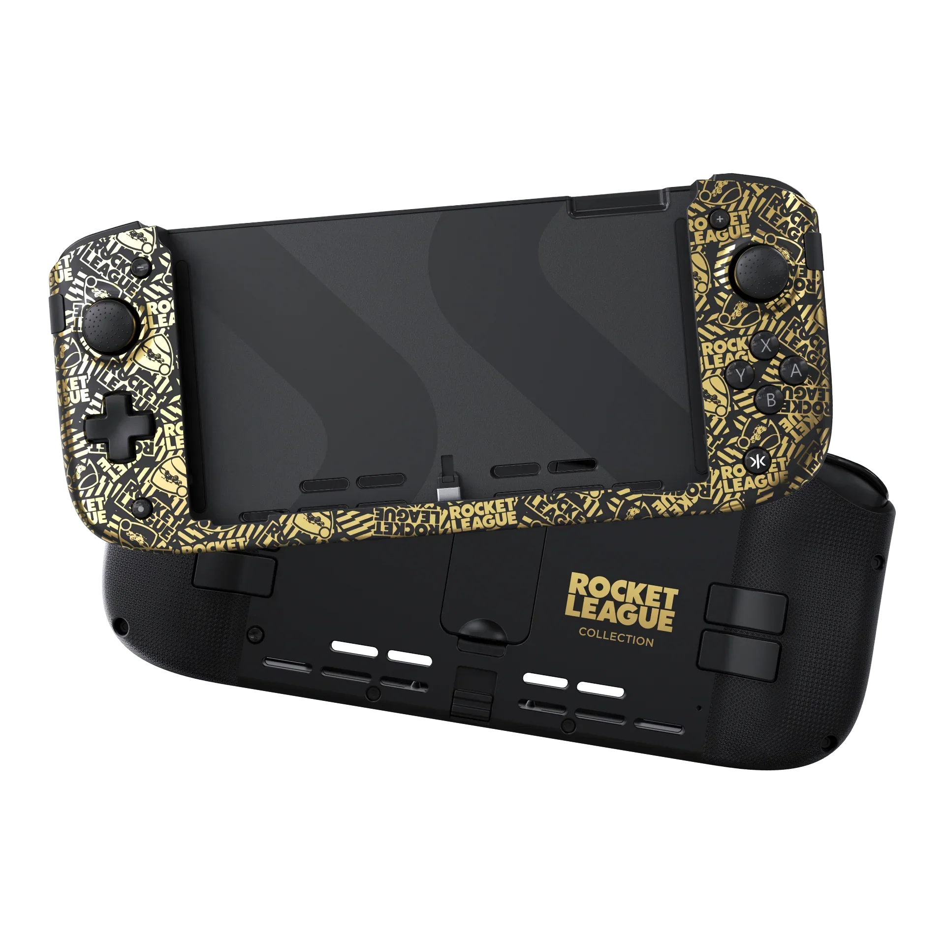 CRKD - Nitro Deck+ Rocket League Gold Edition with Carry Case - Kontroler Bezprzewodowy z Etui do Nintendo Switch