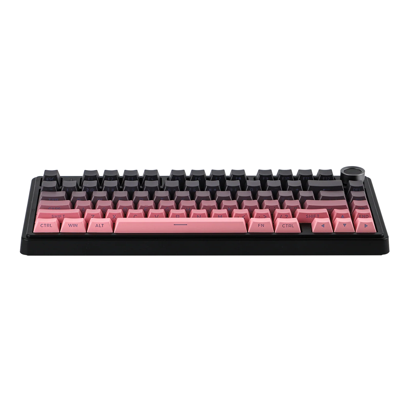 AULA - F75 Wireless Mechanical Keyboard - Bezprzewodowa Klawiatura Mechaniczna - Gradient Pink (Black) Side-Engraved