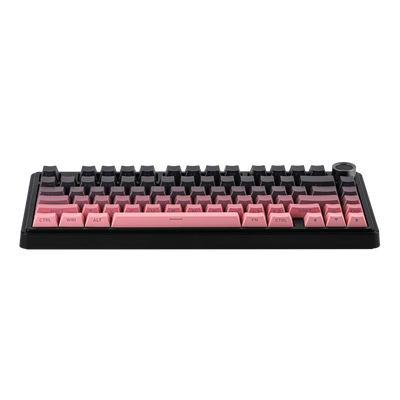 AULA - F75 Wireless Mechanical Keyboard - Bezprzewodowa Klawiatura Mechaniczna - Gradient Pink (Black) Side-Engraved