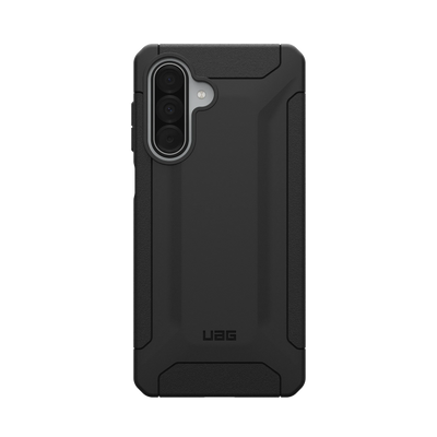 Czarny etui UAG na telefon z trzema aparatami, ochrona dla smartfona