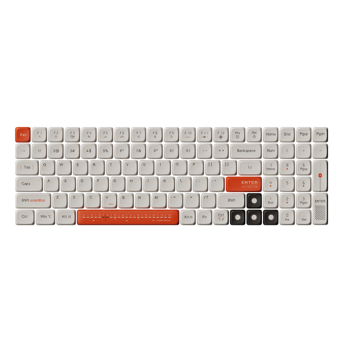 Lofree - Retrowave Keycaps - Zestaw Keycapów