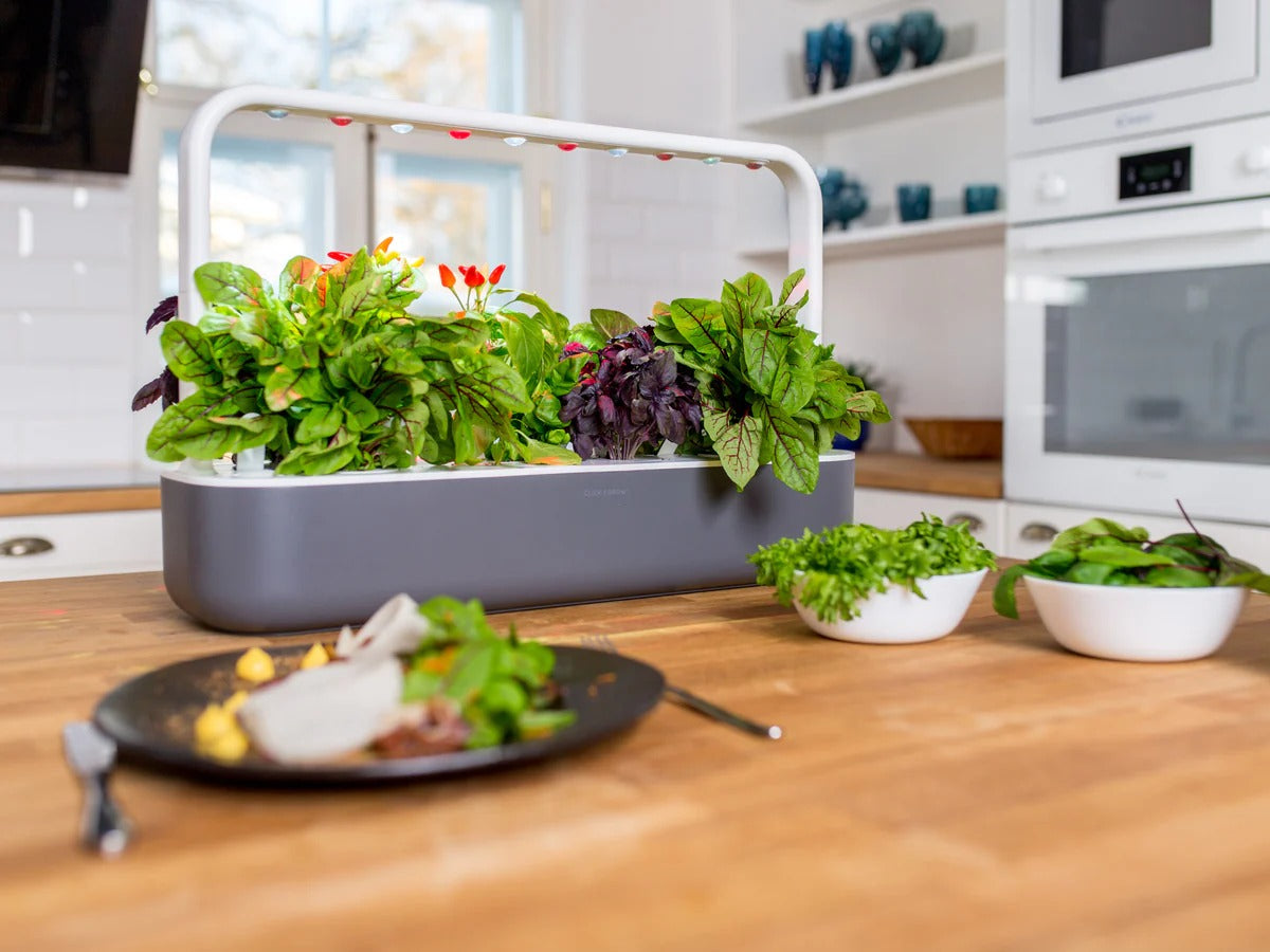Click & Grow - Smart Garden 9 Starter Kit - Doniczka z Lampą Led do Uprawy Roślin