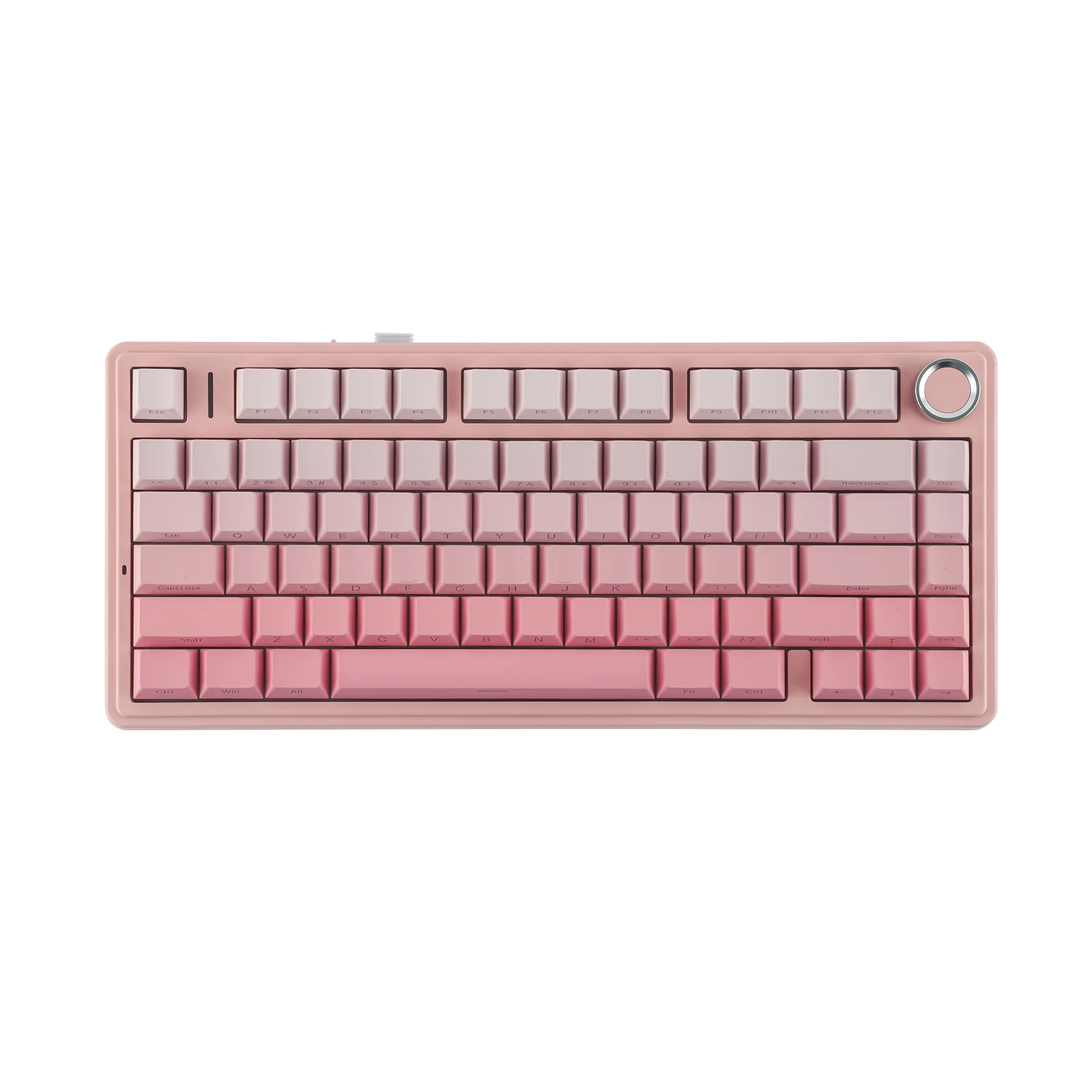 AULA - F75 Wireless Mechanical Keyboard - Bezprzewodowa Klawiatura Mechaniczna - Gradient Pink Side-Engraved