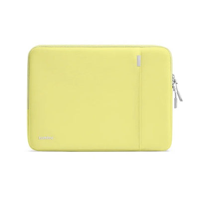 Żółta torba na laptopa z zamkiem, idealna do home office i biura