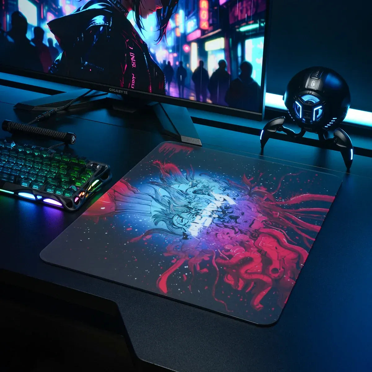 GravaStar - Mouse Pad Tempered Glass - Mata pod Myszkę 50x40 cm ze Szkła Hartowanego