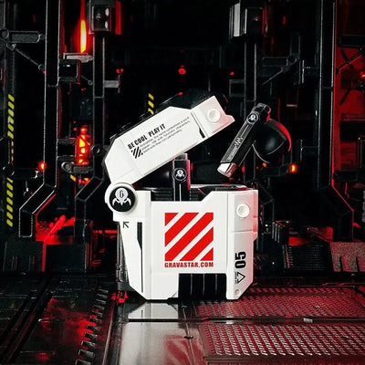 GravaStar - Sirius P5 Defense Mecha White Wireless Headphones - Słuchawki Bezprzewodowe