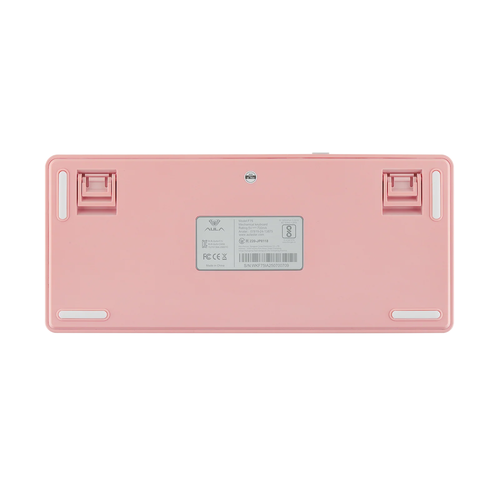 AULA - F75 Wireless Mechanical Keyboard - Bezprzewodowa Klawiatura Mechaniczna - Gradient Pink Side-Engraved