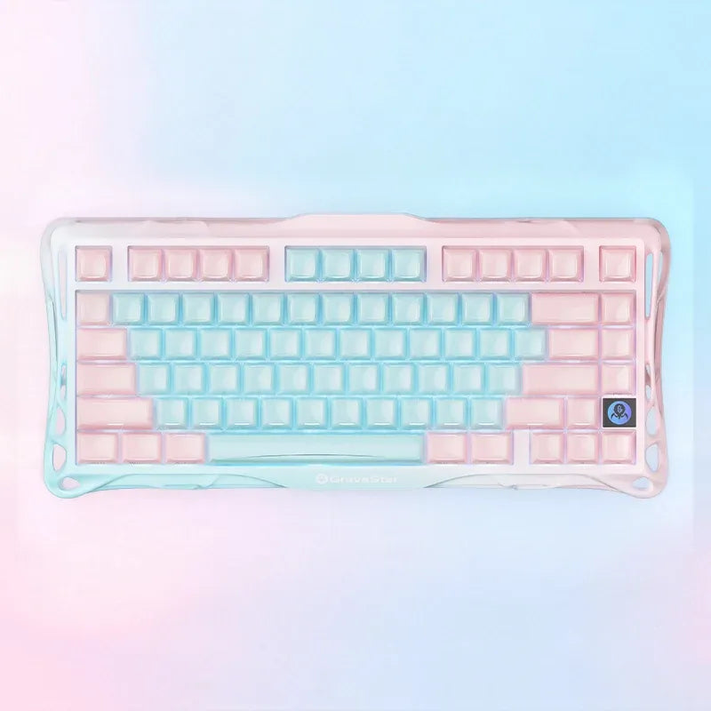GravaStar - Mercury K1 Lite Special Edition Aurora Mist Wireless Mechanical Keyboard - Bezprzewodowa Klawiatura Mechaniczna