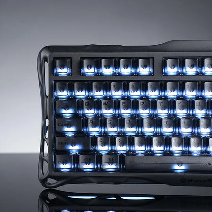 GravaStar - Mercury K1 Stealth Black Wireless Mechanical Keyboard - Bezprzewodowa Klawiatura Mechaniczna