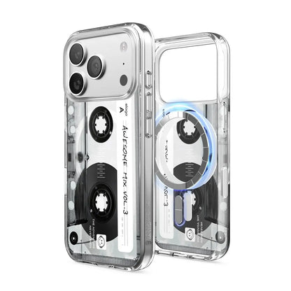 Elago – Cassette Tape 2 Monthly MagSafe do iPhone 17 / Pro / Pro Max / Air - Przezroczyste Etui do iPhone Kaseta