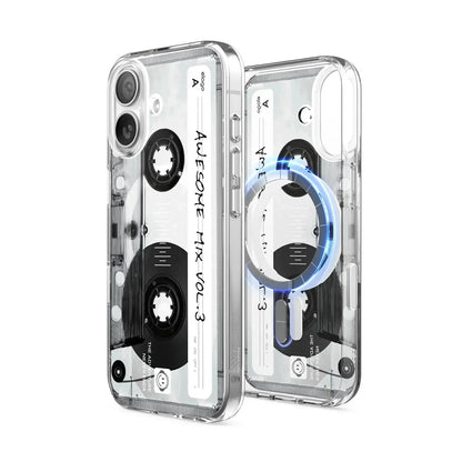 Elago – Cassette Tape 2 Monthly MagSafe do iPhone 17 / Pro / Pro Max / Air - Przezroczyste Etui do iPhone Kaseta