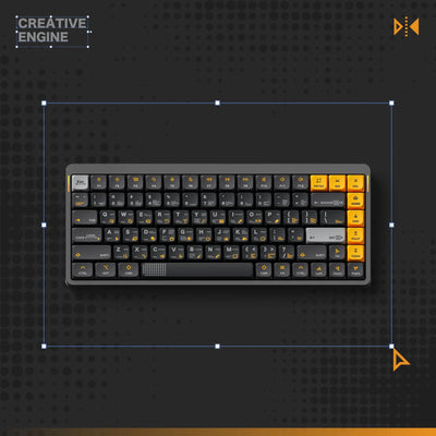 NuPhy x BOHO - Creative Engine nSA Profile Dye-Sub PBT Keycaps - Zestaw Keycapów