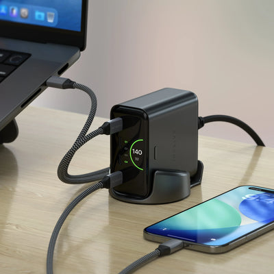 Satechi - ChargeView™ 140W Desktop Charger EU Type C - Ładowarka Wieloportowa