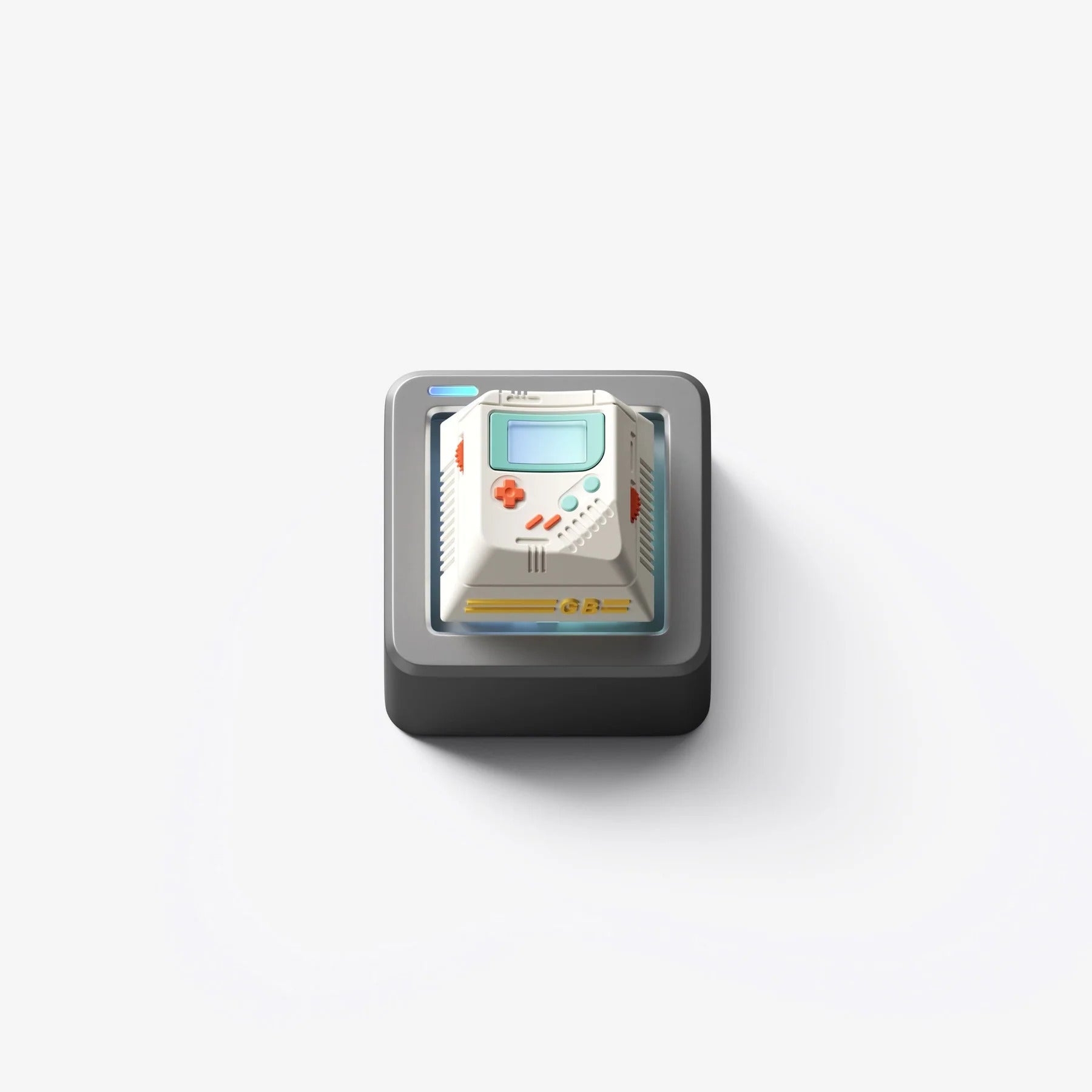 NuPhy x ZMKC - Game Boy Cherry Profile Resin Keycaps - Rzemieślniczy Keycap z Żywicy