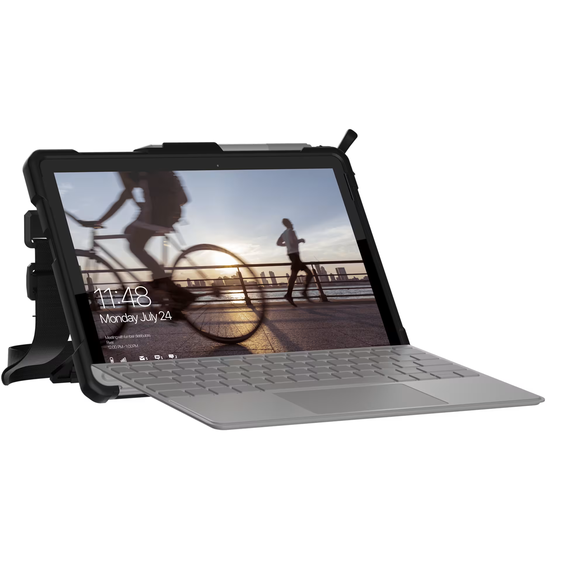 UAG - Plasma Series Surface Go 4 with Hand Strap & Shoulder Strap Case - Etui z Paskiem na Rękę i Ramię