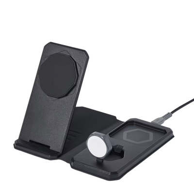 UAG - SRGE 3-in-1 Travel/Desktop Charger + Case - Składana Ładowarka MagSafe z Etui