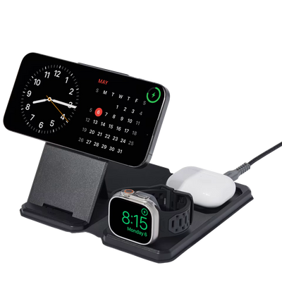 UAG - SRGE 3-in-1 Travel/Desktop Charger + Case - Składana Ładowarka MagSafe z Etui
