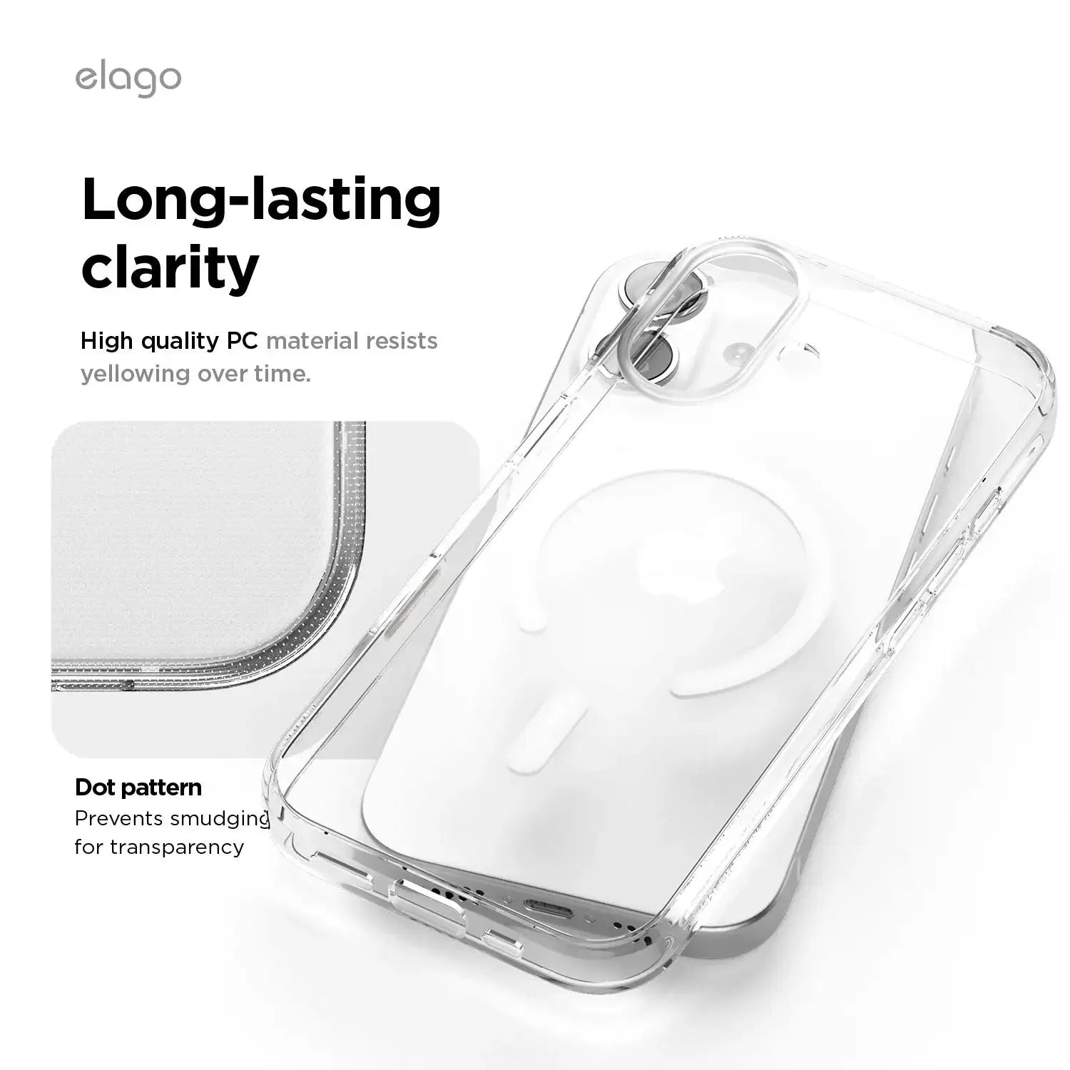 Elago – Cassette Tape 2 Monthly MagSafe do iPhone 17 / Pro / Pro Max / Air - Przezroczyste Etui do iPhone Kaseta