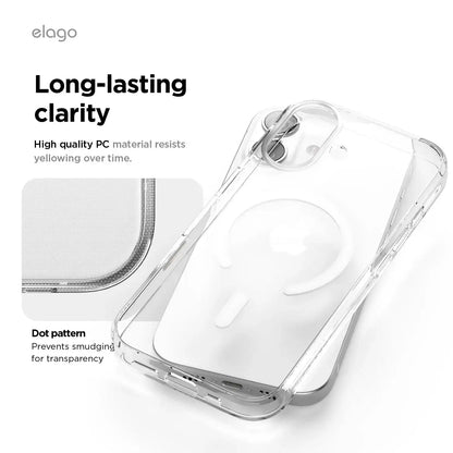 Elago – Cassette Tape 2 Monthly MagSafe do iPhone 17 / Pro / Pro Max / Air - Przezroczyste Etui do iPhone Kaseta