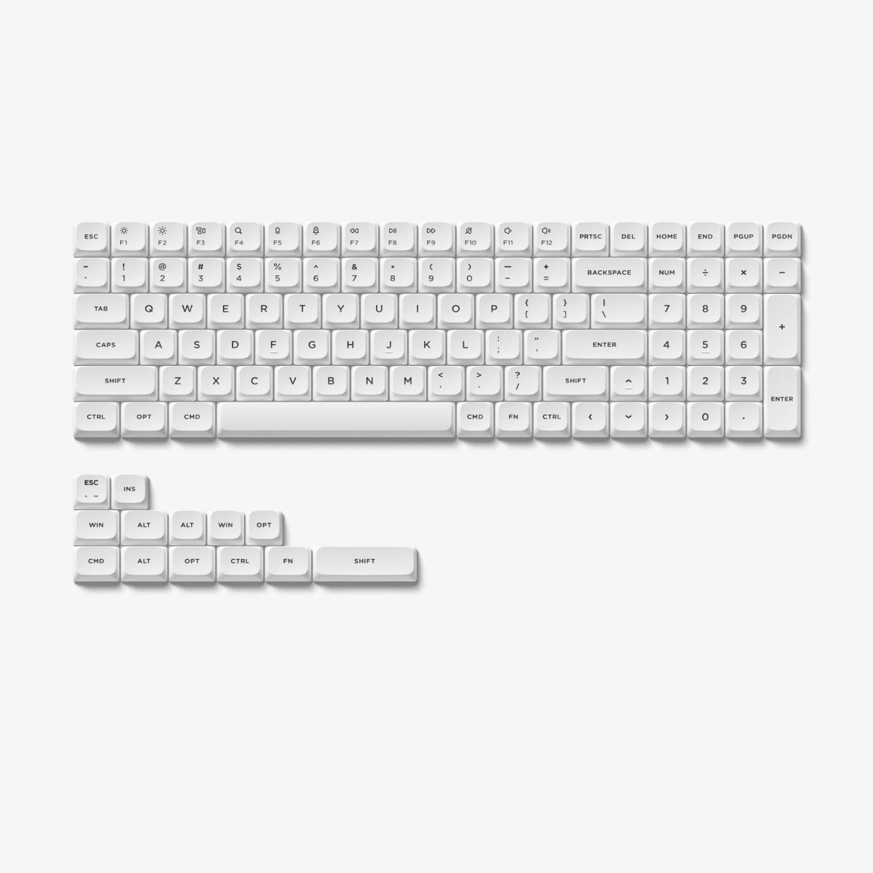 NuPhy - WoB & BoW nSA Profile Double-shot PBT Keycaps