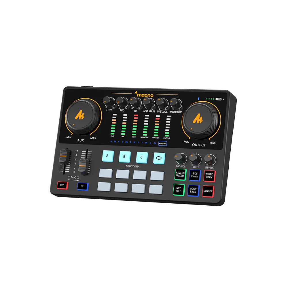 MAONO - MAONOCASTER AME2 Audio Interface & Podcast Equipment - Mixer Audio i Karta Dźwiękowa