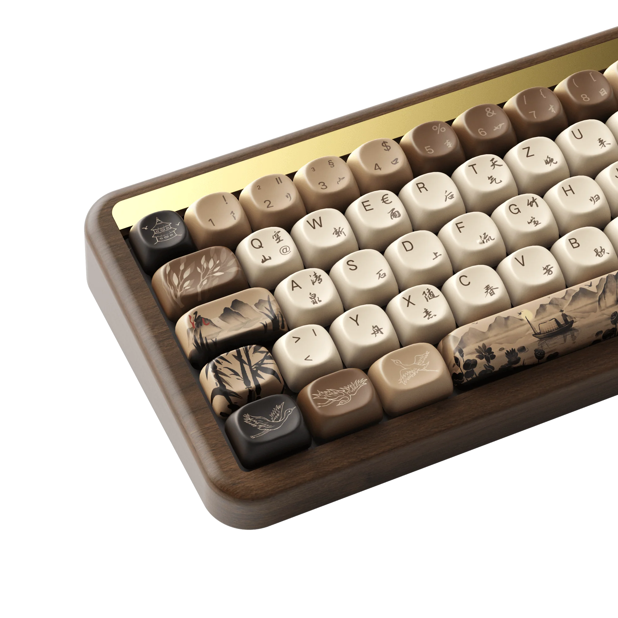 Akko - MU01 Mountain Seclusion Wooden Mechanical Keyboard - Drewniana Klawiatura Mechaniczna
