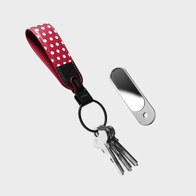 Orbitkey X Disney - Minnie Mouse Loop Keychain + Nail File & Mirror Kit - Minnie Mouse Brelok Loop + Pilniczek Do Paznokci I Lusterko