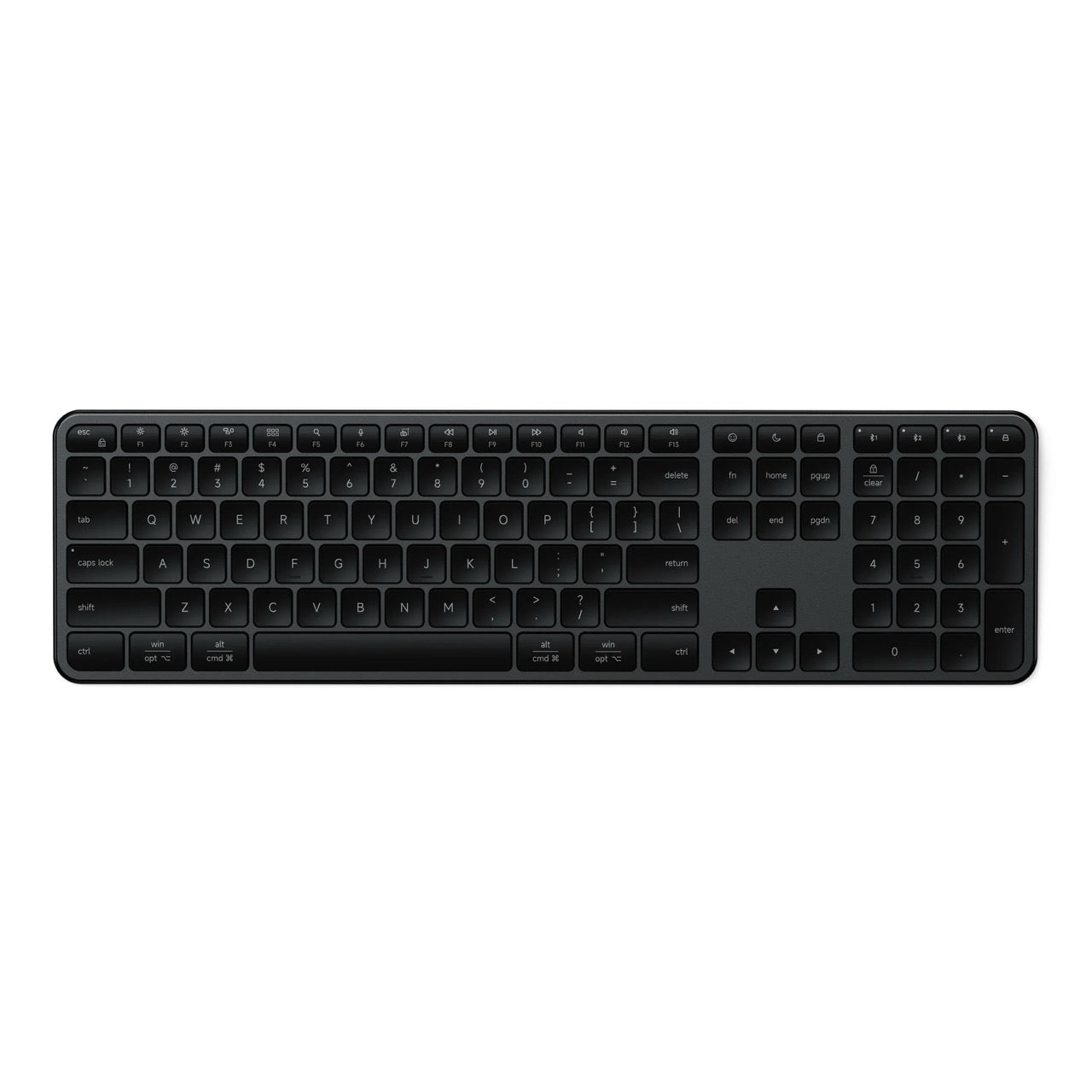 Satechi - Slim EX3 Wireless Keyboard - Pełnowymiarowa Klawiatura Bezprzewodowa Bluetooth
