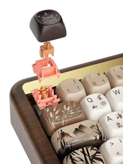Akko - MU01 Mountain Seclusion Wooden Mechanical Keyboard - Drewniana Klawiatura Mechaniczna