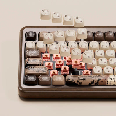 Akko - MU02 Mountain Seclusion Wooden Mechanical Keyboard - Drewniana Klawiatura Mechaniczna