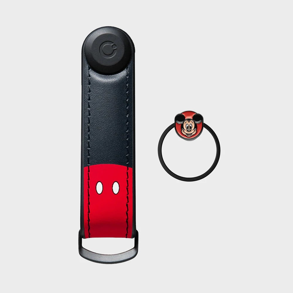 Orbitkey X Disney - Mickey Mouse Hybrid Leather Key Organiser + Ring v2 Kit - Mickey Mouse Hybrydowy Skórzany Organizer Na Klucze + Zestaw Z Pierścieniem v2 Kit
