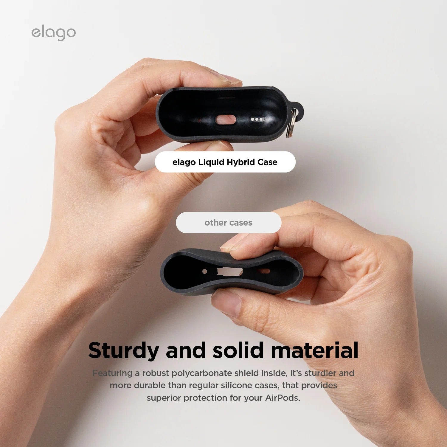Elago - Liquid Hybrid Hang Case for AirPods 4 - Silikonowe Etui na AirPods 4