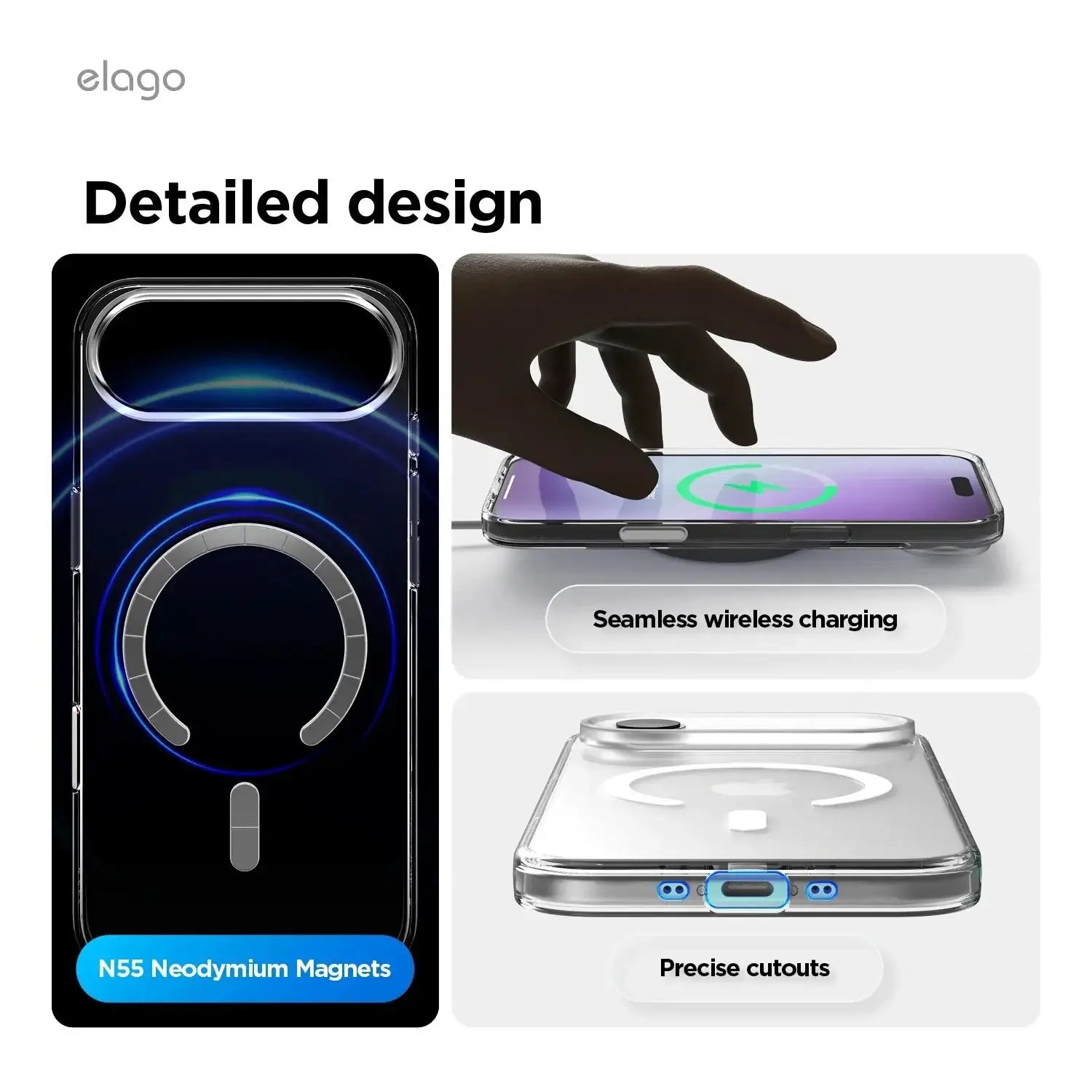 Elago – Cassette Tape 2 Monthly MagSafe do iPhone 17 / Pro / Pro Max / Air - Przezroczyste Etui do iPhone Kaseta