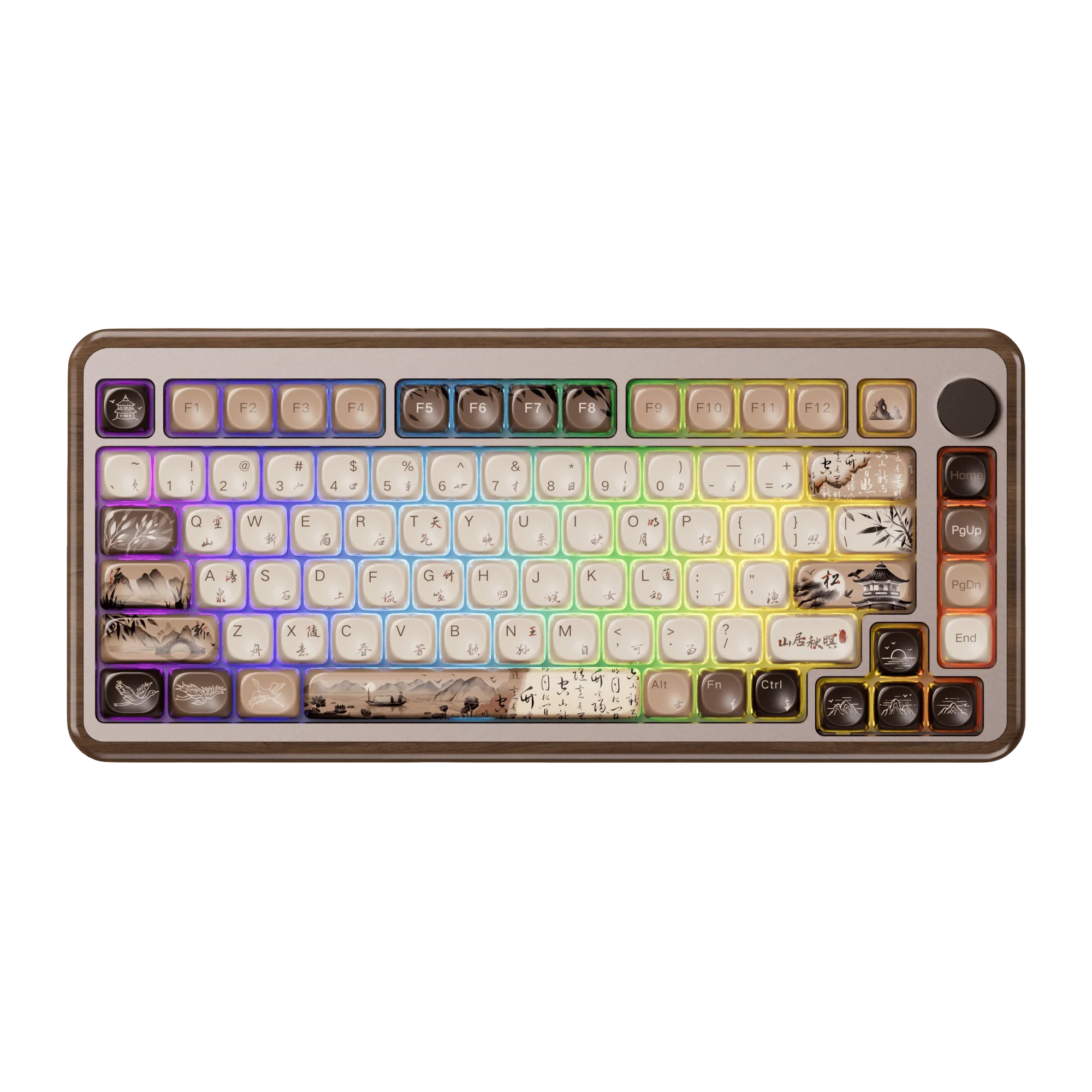 Akko - MU02 Mountain Seclusion Wooden Mechanical Keyboard - Drewniana Klawiatura Mechaniczna