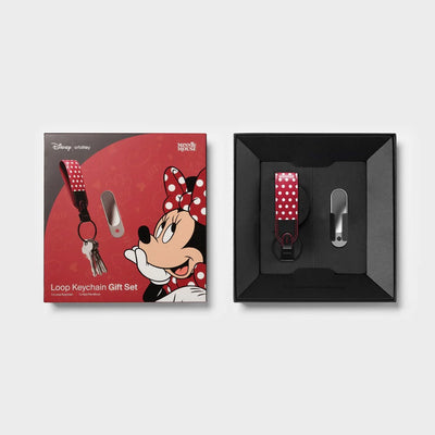 Orbitkey X Disney - Minnie Mouse Loop Keychain + Nail File & Mirror Kit - Minnie Mouse Brelok Loop + Pilniczek Do Paznokci I Lusterko