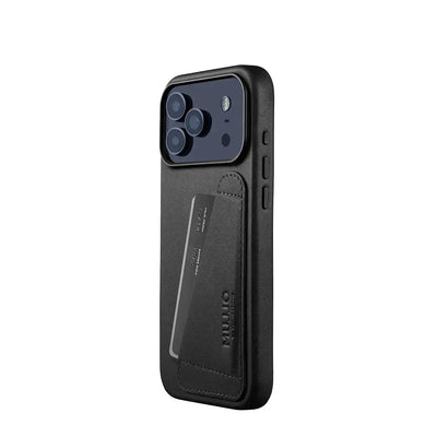 Mujjo - Wallet Leather Case for iPhone 17 Pro / Pro Max - Etui Portfel do iPhone
