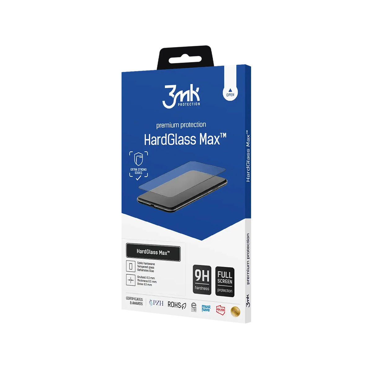 3mk - HardGlass Max Reinforced tempered glass for Apple iPhone 17 Pro / Pro Max / Air - Wzmocnione Szkło Hartowane