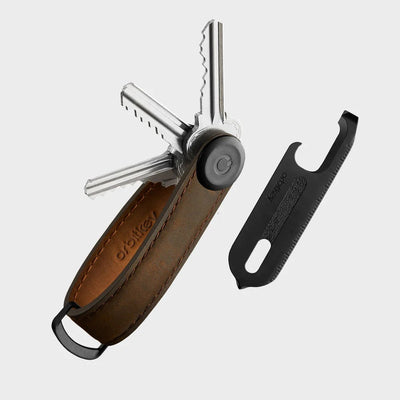Orbitkey - Key Organizer Crazy Horse + Multi-Tool v2 Set - Zestaw Organizer do Kluczy + Multitool