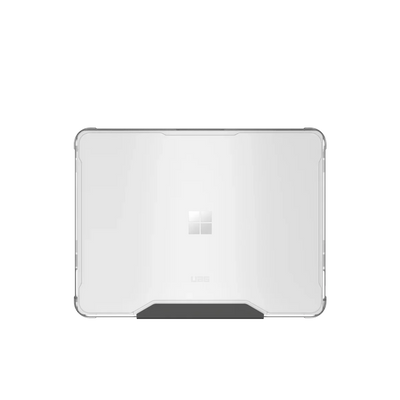 Przezroczyste etui UAG na biały laptop z logo Windows, idealne dla Home Office
