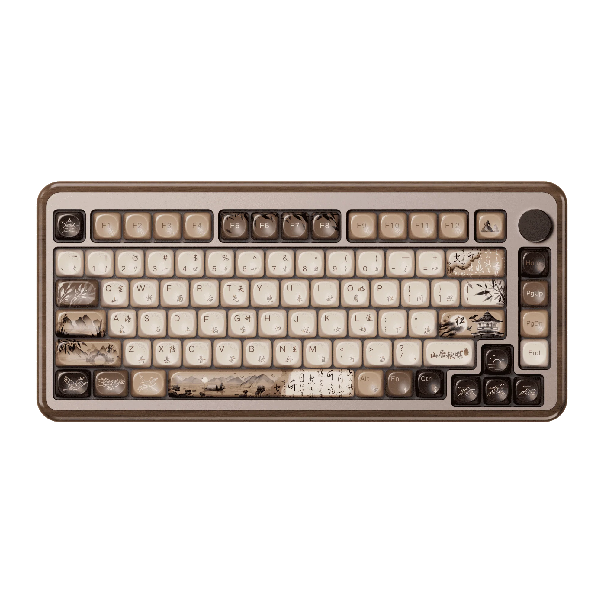 Akko - MU02 Mountain Seclusion Wooden Mechanical Keyboard - Drewniana Klawiatura Mechaniczna