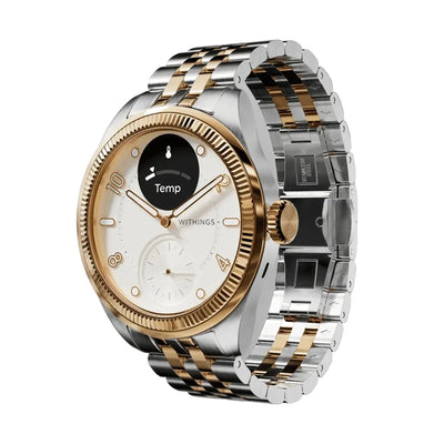 Withings - ScanWatch Nova Brilliant - Elegancki Smartwatch Moniturujący Zdrowie 39 mm