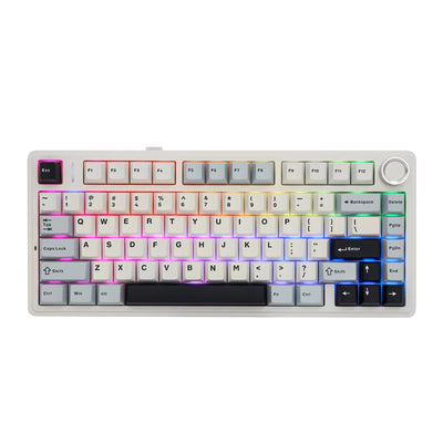 AULA - F75 Wireless Mechanical Keyboard - Bezprzewodowa Klawiatura Mechaniczna - Glacier Blue