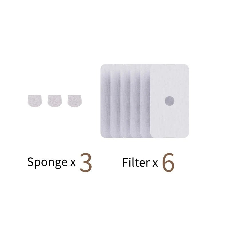 EnaBot - Zapas Filtrów 6szt + 3 Gąbki do Poidełka EnaBot Rola Fountain