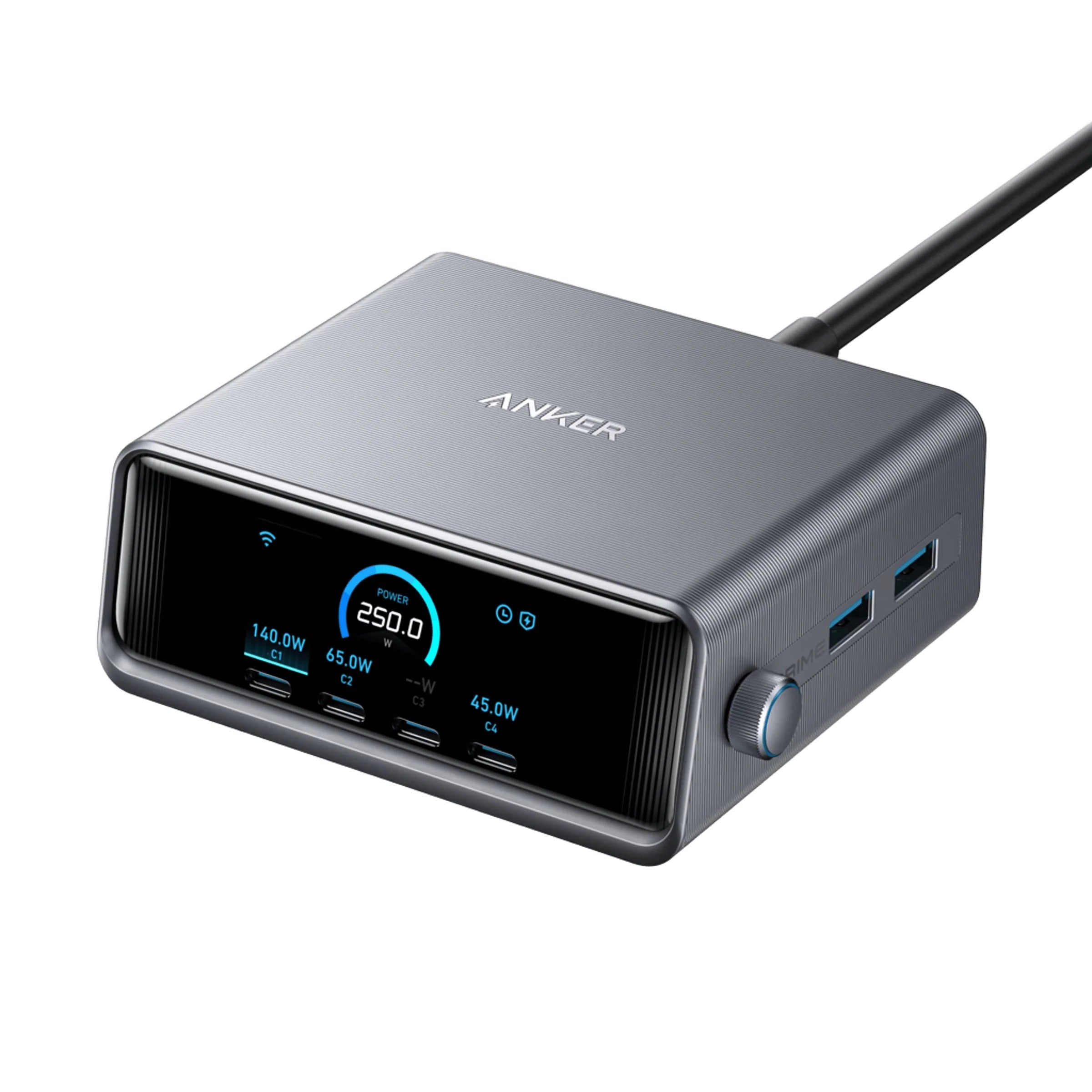 Anker - Prime Charger (250W, 6 Ports, GaNPrime) - Ładowarka 250W 6-portowa