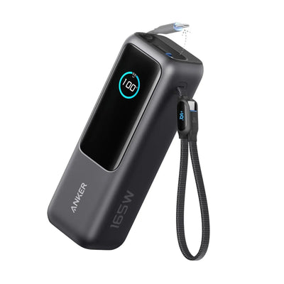 Anker - Laptop Power Bank (25K, 165W, Built-In and Retractable Cables) - Powerbank 25000mAh