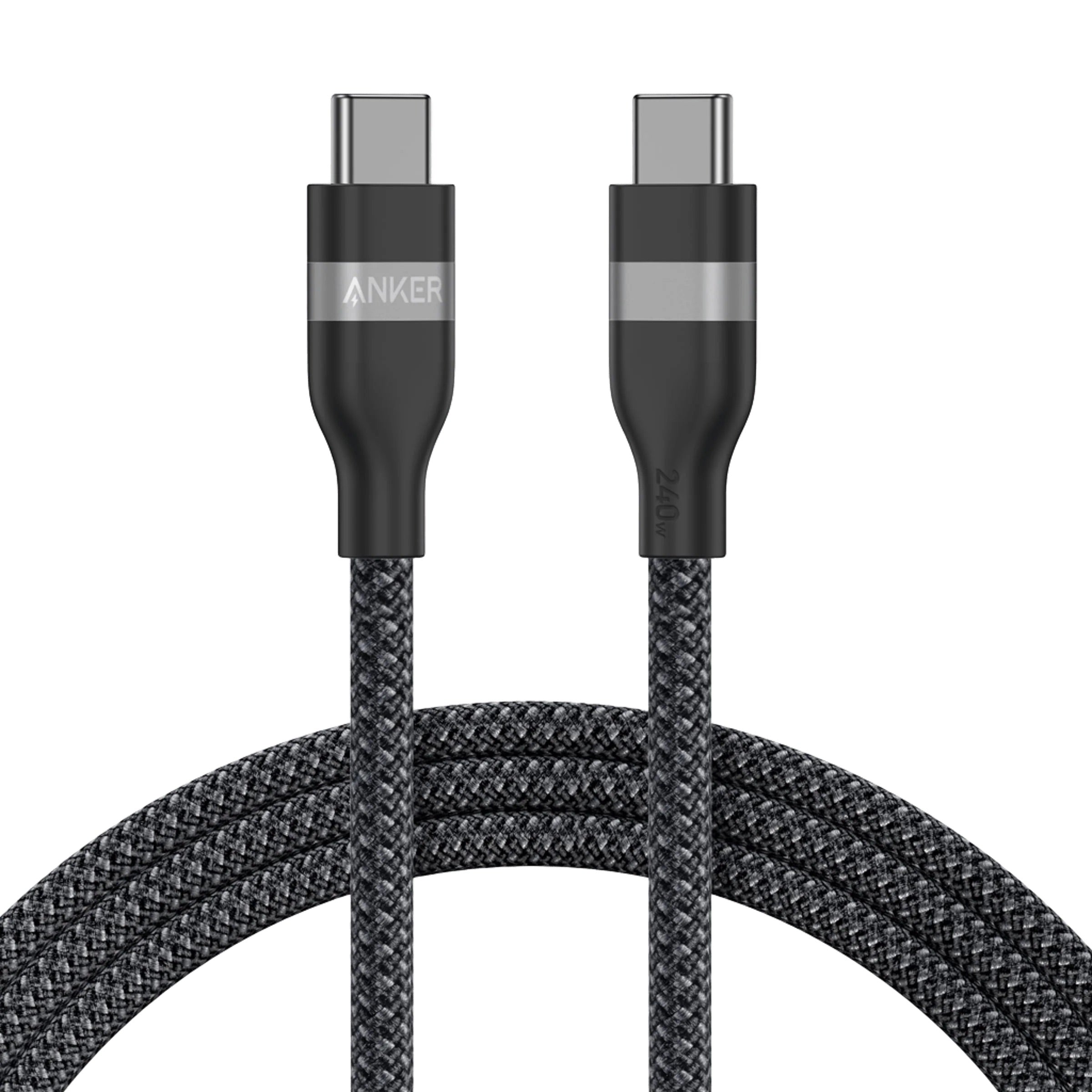 Anker - USB-C to USB-C Cable (240W, Upcycled-Braided) - Kabel USB-C
