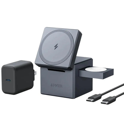 Anker - 3-in-1 Cube with MagSafe Charger - Ładowarka z MagSafe