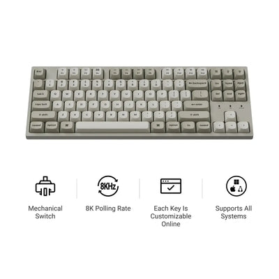 Keychron - C1 Pro 8K QMK Wired Custom Mechanical Keyboard