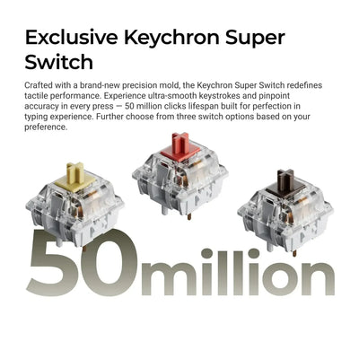 Keychron - C1 Pro 8K QMK Wired Custom Mechanical Keyboard