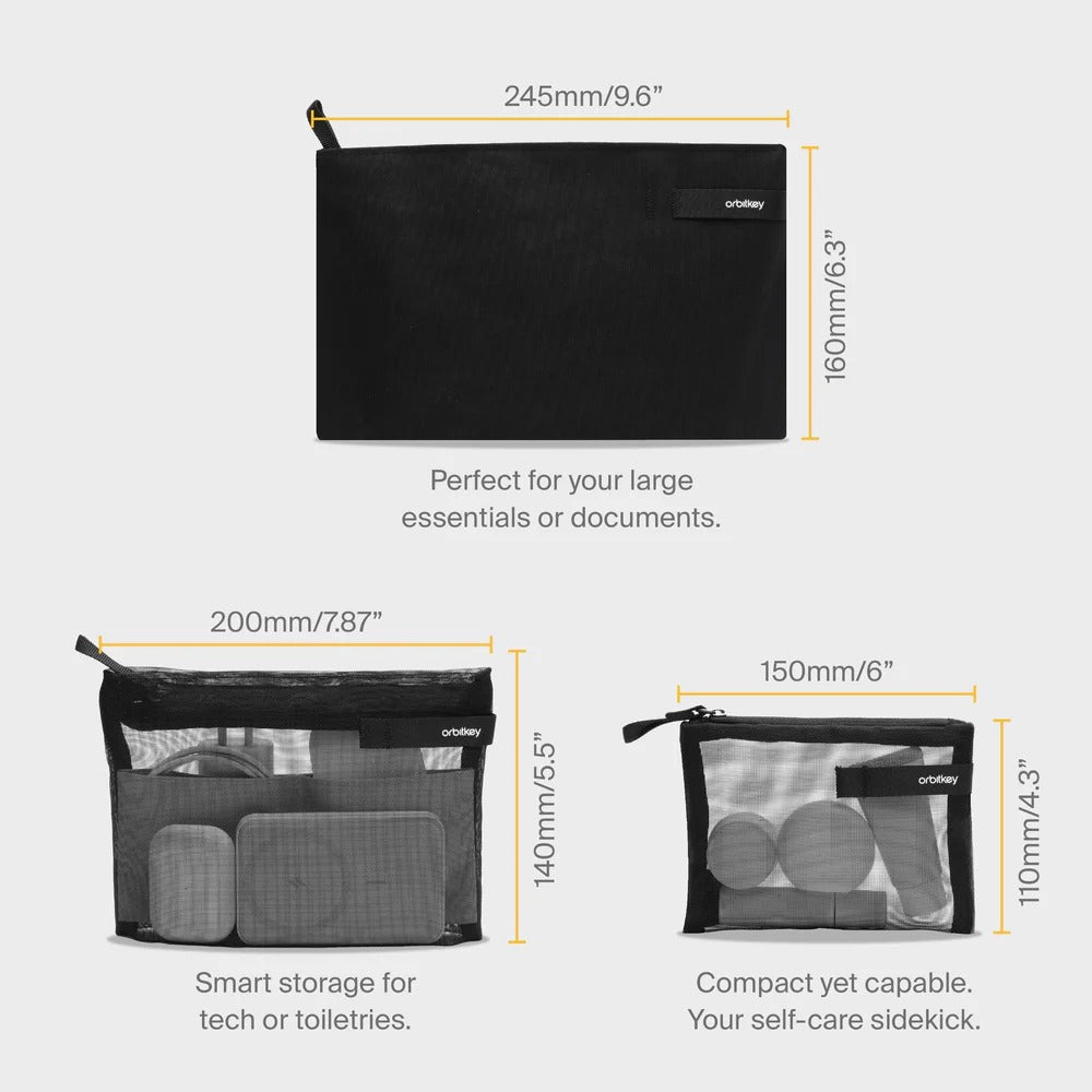 Orbitkey X Disney - Essentials Pouch Trio - Zestaw Trzech Saszetek